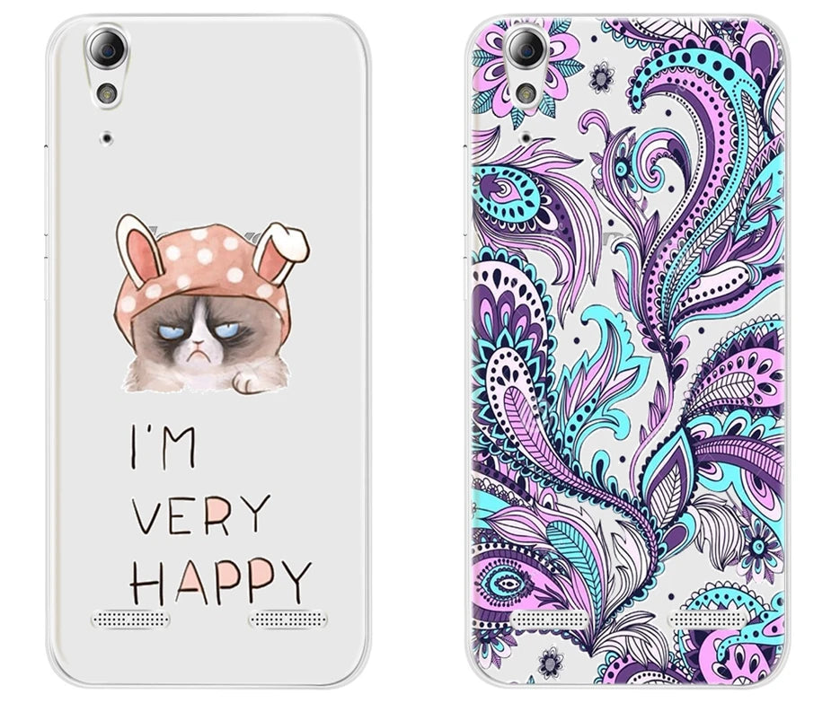 Soft Silicone Case for Lenovo A6000 A6010 Cover Cases for Lenovo Lemon K3 TPU 3D Relief Patterned Cover For Lenovo K3 K30-T Capa