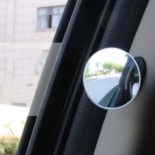 360° Rotatable Car Door Safety Mirror - B Pillar Mount Crash Prevention & Blind Spot Alerts Adjustable for Rear Traffic Warning