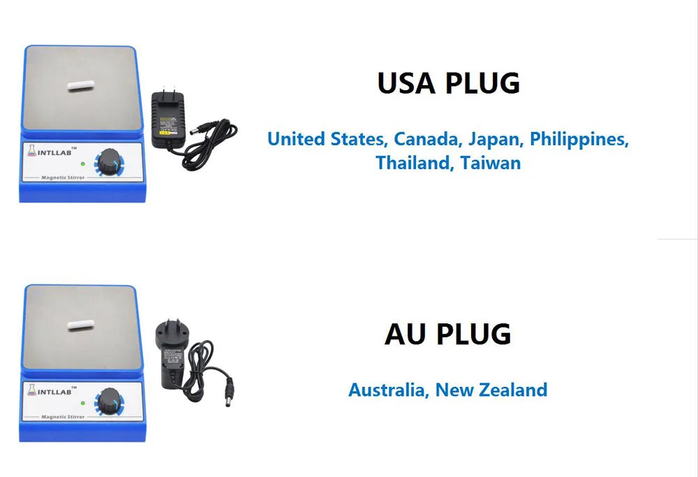 Magnetic Stirrer Mixer With Stir Bar AC 100-240V EU USA UK AU Plug