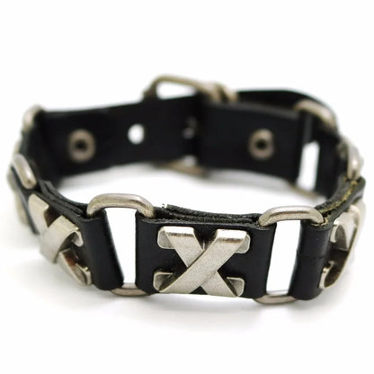 2018 New Accessories For Men And Women  Retro Casual leather Bracelet Men Fashion Punk Bracelet Bracelet