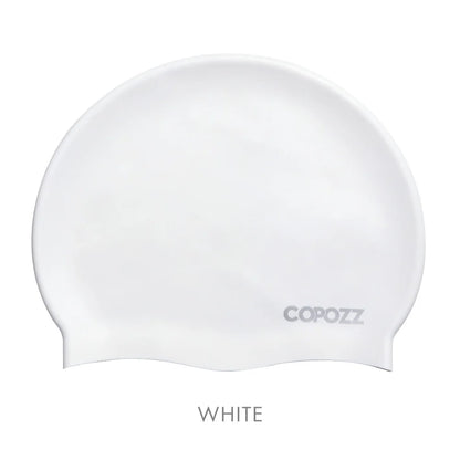 Copozz Men Elastic Swimming Hat  Large Size Swimming Wear Professional Adults Waterproof Swimming Hat Silicone Swimming Caps