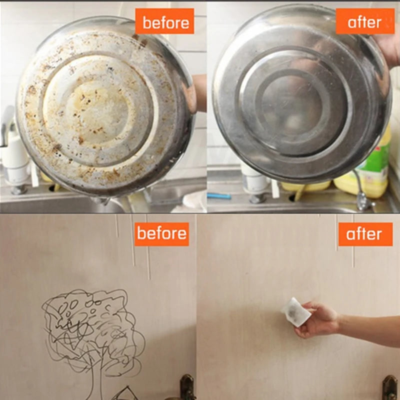 20pcs White  Sponge Melamine Sponge Eraser Eraser Cleaner Cleaning Sponges for Kitchen Bathroom Cleaning Tools  Dropsipping