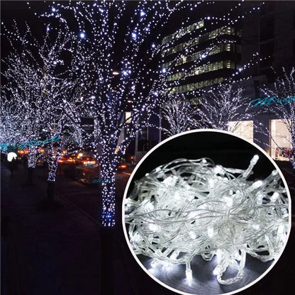 LED String Lights Holiday Lighting 10M 100LEDs AC110V/220V EU Xmas Wedding Party Christmas Decorations Light Fairy Garland Lamps