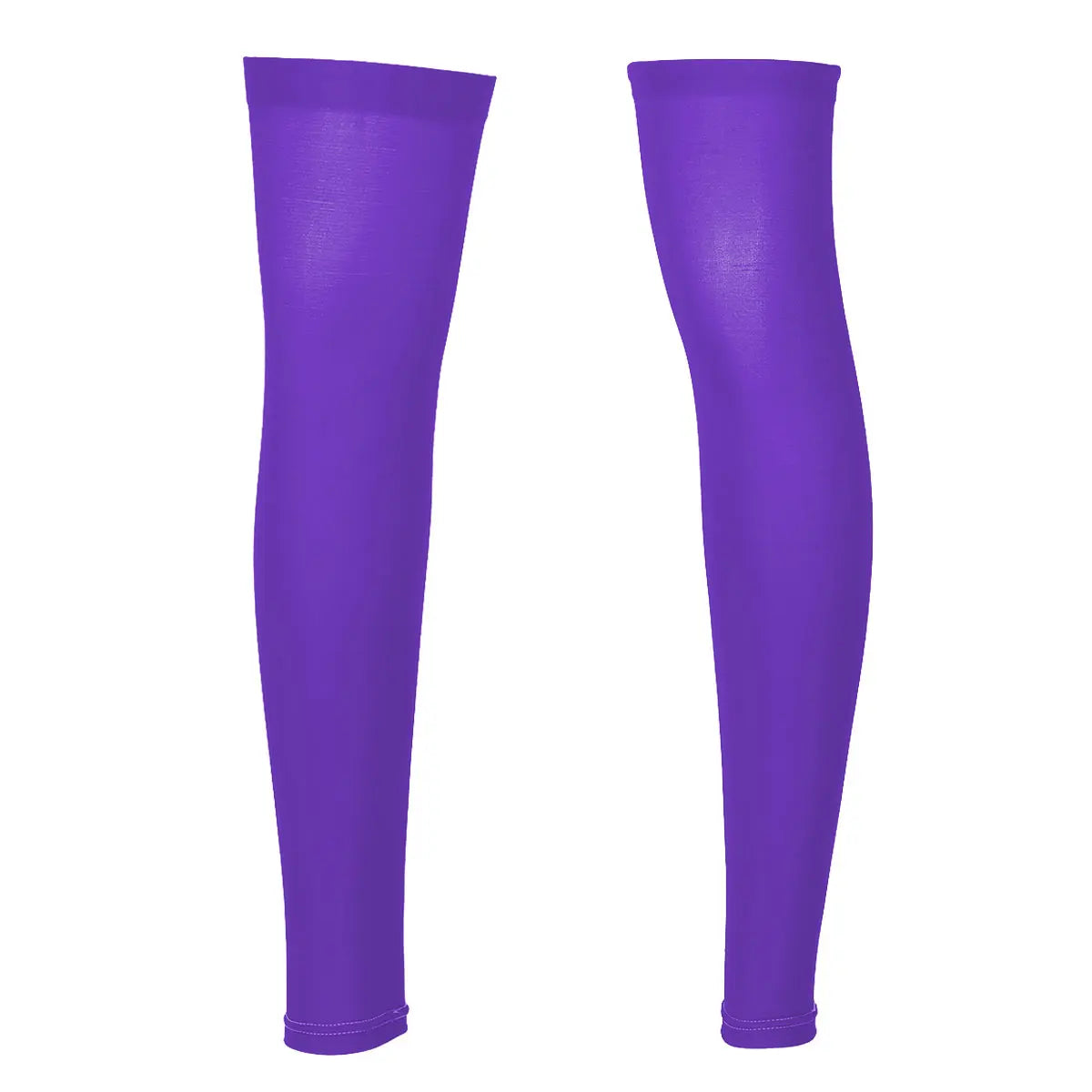 1 Pair Mens Sports Stockings Thigh High Full Leg Sleeve Footless Knee Brace Thigh and Calf Support Socks Running Stockings