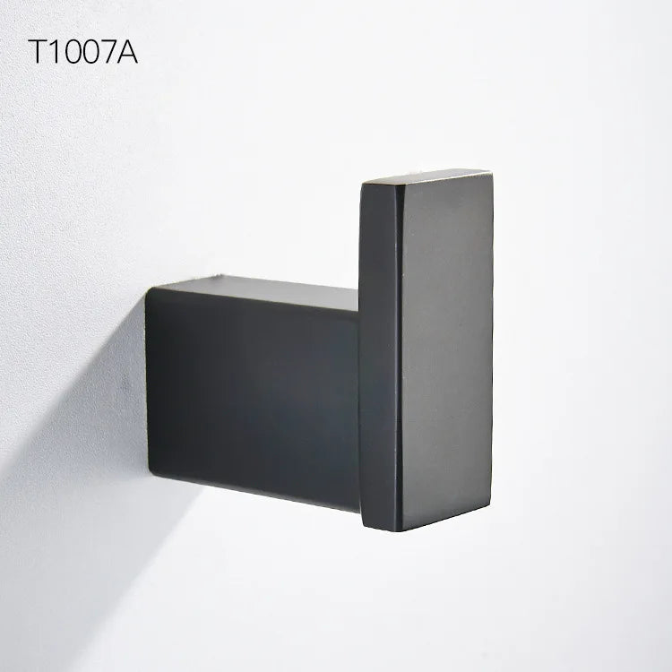 Bathroom Accessories Set Matt Black Finish Wall Toilet Paper Holder Towel Bar Shelf Brush Holders Bath Hardware Set 10 Choice