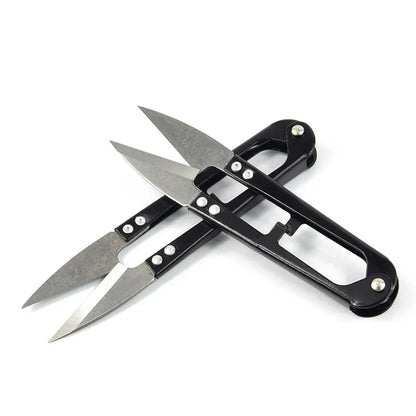 Portable Embroidery Sewing Tool Snips Thrum Thread Cutter Mini Scissors Hand Set U Type Fishing Craft tools