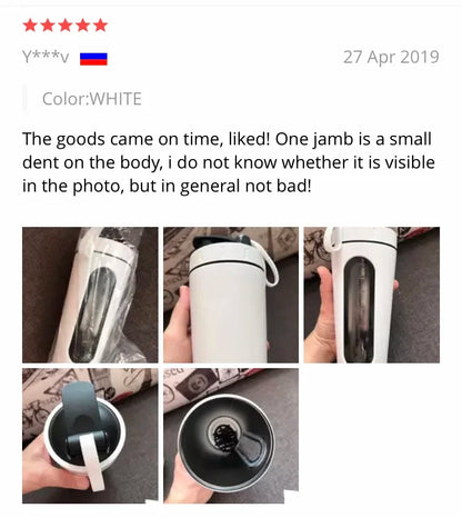 28OZ Whey Protein Powder Sports Shaker Bottle For Water Bottle Gym Nutrition Blender Cup Stainless Steel Extreme Sport Space Cup