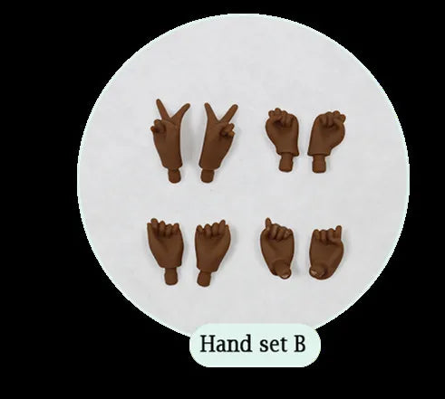 ICY DBS Blyth Hand Set for the Joint body white ,flesh,tan,black,super black skin 1/6 BJD