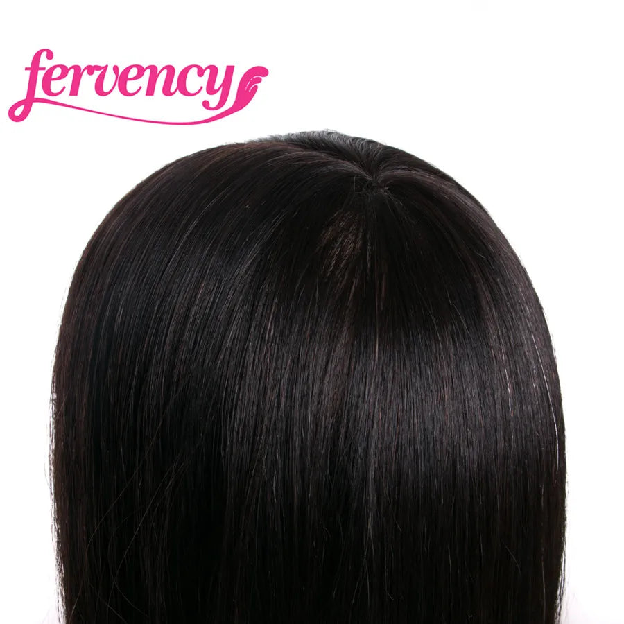 Human Hair Head Dolls for Hairdressers 16'' Brown Training Head Professional Mannequin Can be Curled with Gift