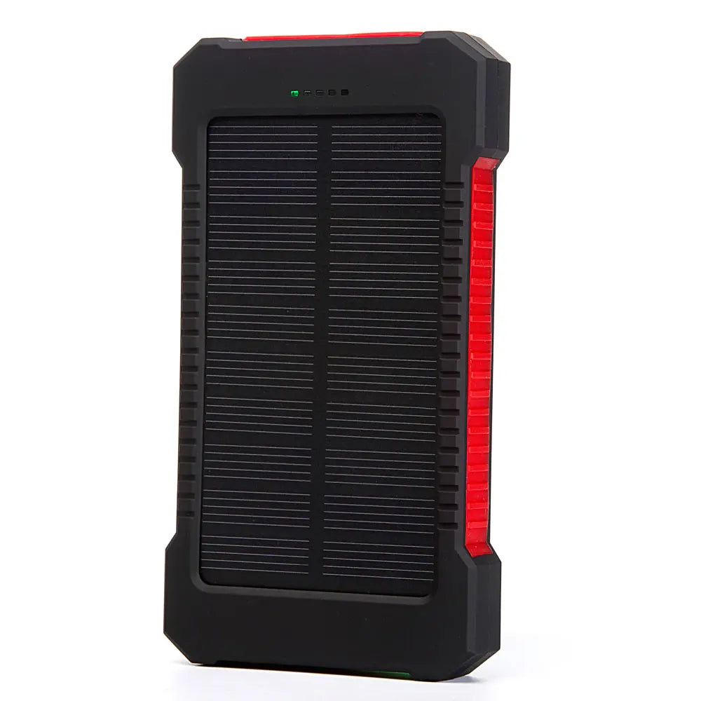 20000mAh Portable External Battery Solar Power Bank Double USB Fast Charging Powerbank Phone Charger For Smart Mobile Phone