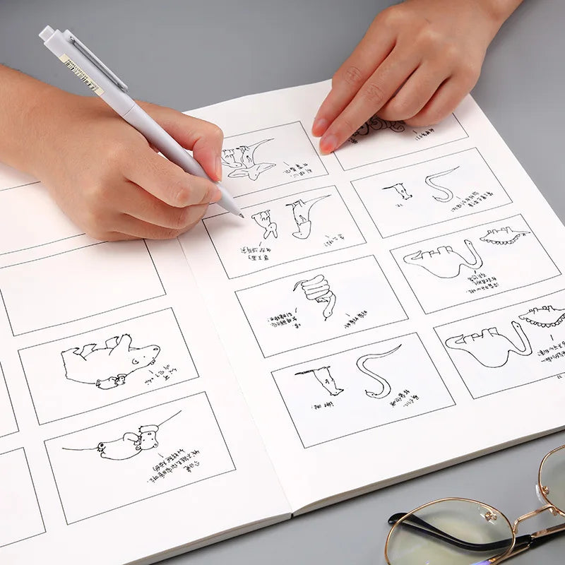 Creative Movie Story Notebook  Four Comic Painting Book Diary Book Sketch Book Stationery School Supplies