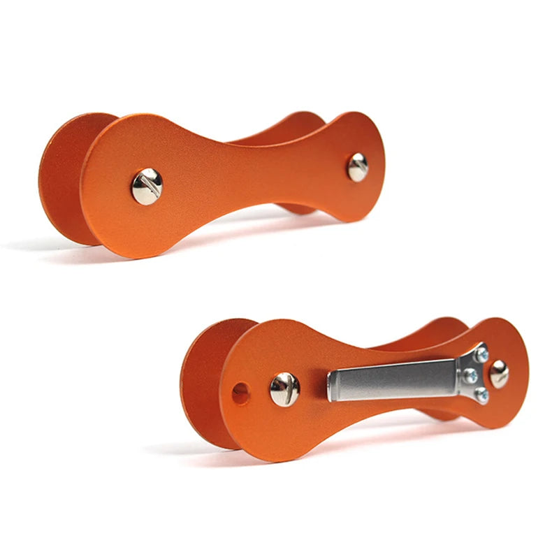 Smart Key Holder Compact Keychain Gadget Pocket Key Organizer Key Ring Clip Carabiner Folder EDC Tool Container For 2 to 15 Keys