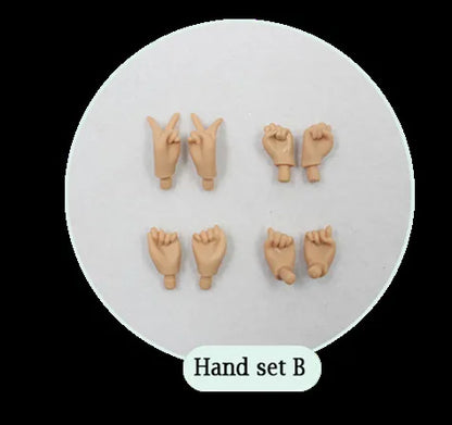 ICY DBS Blyth Hand Set for the Joint body white ,flesh,tan,black,super black skin 1/6 BJD