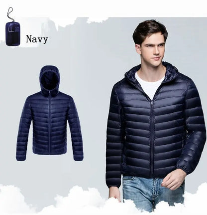 Plus Size Down Coats 10XL 11XL Duck Down Jacket Men Autumn Winter Jacket Men Hooded Waterproof Down Jackets Male Warm Down Coat