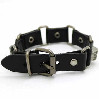 2018 New Accessories For Men And Women  Retro Casual leather Bracelet Men Fashion Punk Bracelet Bracelet