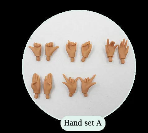 ICY DBS Blyth Hand Set for the Joint body white ,flesh,tan,black,super black skin 1/6 BJD