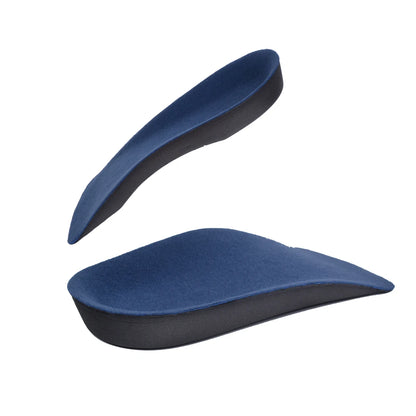 1 Pair EVA Flat Foot Orthotics Arch Support Half Shoe Pad Orthopedic Insoles Foot Care for Men and Women