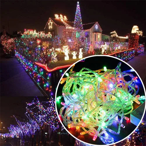 LED String Lights Holiday Lighting 10M 100LEDs AC110V/220V EU Xmas Wedding Party Christmas Decorations Light Fairy Garland Lamps