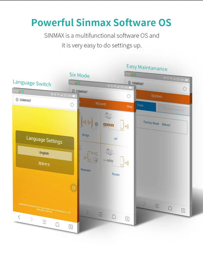 comfast Outdoor Wireless Wifi Extender AP Bridge 3-5KM Long Range 300Mbps 2.4G WI-FI Signal Amplifier Antenna 2*14dBi Router