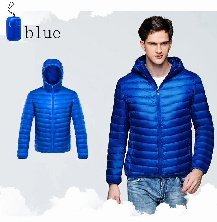 Plus Size Down Coats 10XL 11XL Duck Down Jacket Men Autumn Winter Jacket Men Hooded Waterproof Down Jackets Male Warm Down Coat