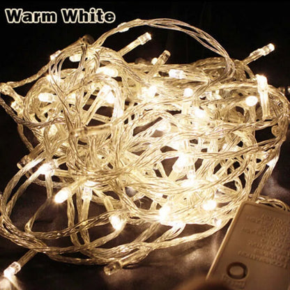 LED String Lights Holiday Lighting 10M 100LEDs AC110V/220V EU Xmas Wedding Party Christmas Decorations Light Fairy Garland Lamps