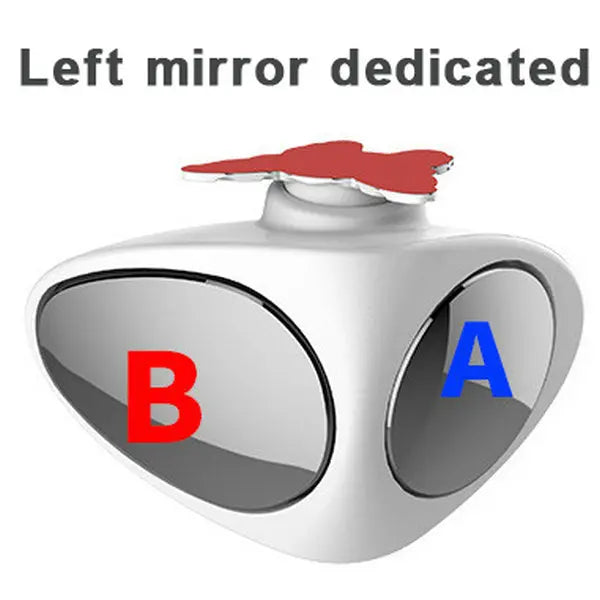 360 Degree Rotatable 2 Side Car Blind Spot Convex Mirror Automibile Exterior Rear View Parking Mirror Safety Accessories
