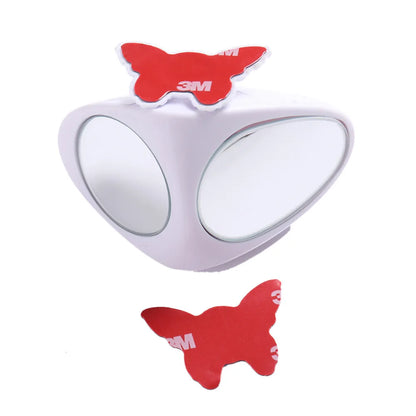 360 Degree Rotatable 2 Side Car Blind Spot Convex Mirror Automibile Exterior Rear View Parking Mirror Safety Accessories