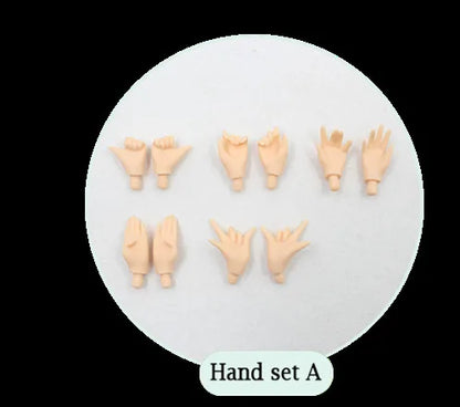 ICY DBS Blyth Hand Set for the Joint body white ,flesh,tan,black,super black skin 1/6 BJD