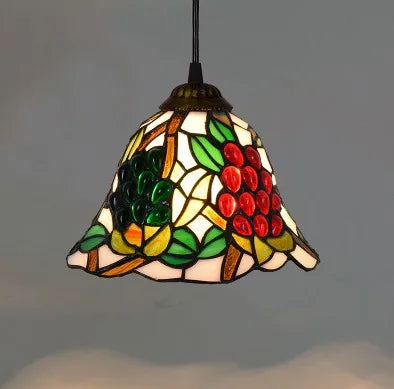Colorful Mediterranean Style Moroccan Lamp Stained Glass Shade Mosaic LED Pendant Light for dining room bar lighting