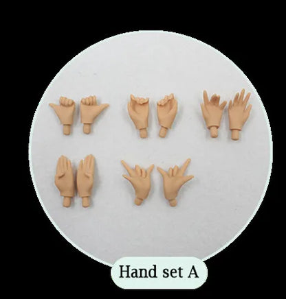ICY DBS Blyth Hand Set for the Joint body white ,flesh,tan,black,super black skin 1/6 BJD