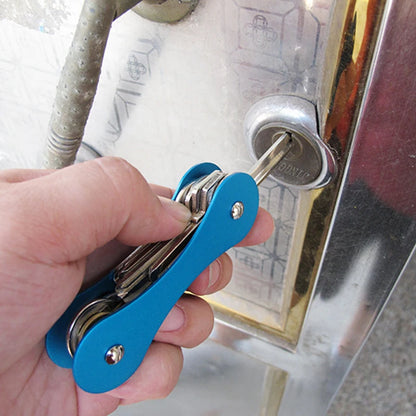 Smart Key Holder Compact Keychain Gadget Pocket Key Organizer Key Ring Clip Carabiner Folder EDC Tool Container For 2 to 15 Keys