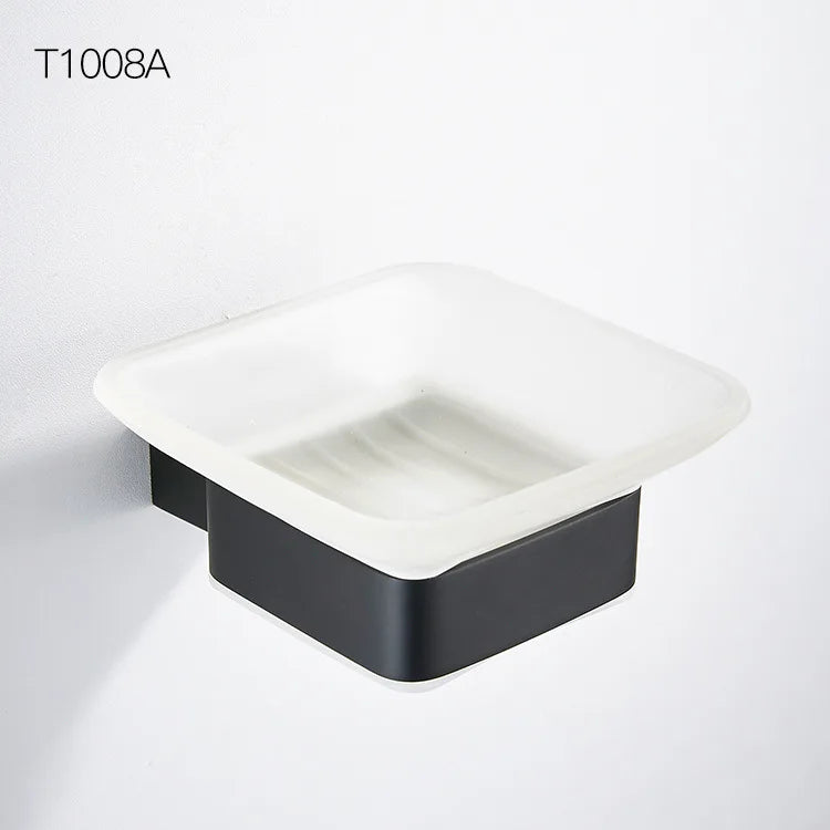 Bathroom Accessories Set Matt Black Finish Wall Toilet Paper Holder Towel Bar Shelf Brush Holders Bath Hardware Set 10 Choice