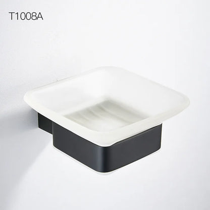 Bathroom Accessories Set Matt Black Finish Wall Toilet Paper Holder Towel Bar Shelf Brush Holders Bath Hardware Set 10 Choice