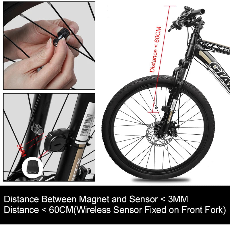 WEST BIKING Bike Computer Speedometer Odometer Multifunctional Cycling Computer Rainproof Solar Power Bicycle Wireless Computer