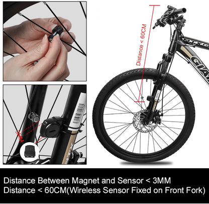 WEST BIKING Bike Computer Speedometer Odometer Multifunctional Cycling Computer Rainproof Solar Power Bicycle Wireless Computer