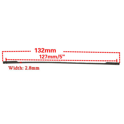 12pcs New 5'' 127mm Pinned Scroll Saw Blades Woodworking Power Tools Accessories