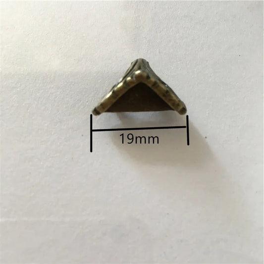 Antique Corner Protectors,Bronze Tone,Case Box Corners For Furniture Decoration ,19x11mm,8pcs