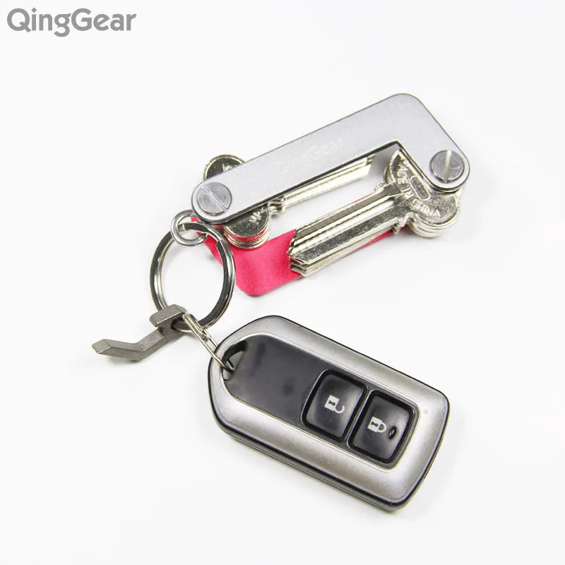 QingGear OKEY Advanced Key Organizer Travel Key Kits Light Weight Quickly and Easily Open door key Holder folder keys bar Tool