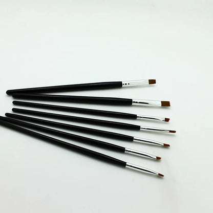 7Pcs/Set Nail Art Design Brush Acrylic Nail Art Brush Kit Set UV Gel Brush Nail Art Tool