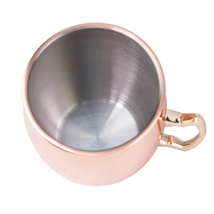 Steel Moscow Mule Mug 500ml Plated Beer Cup Cocktail Mug With Handle