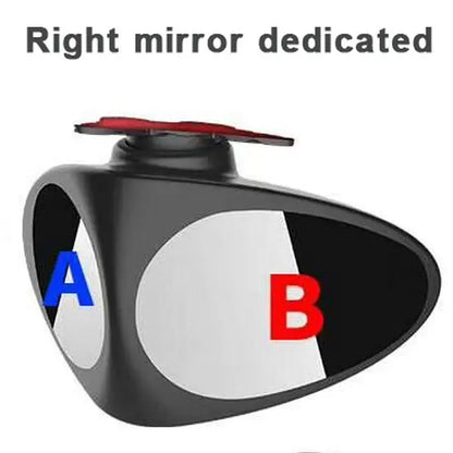 360 Degree Rotatable 2 Side Car Blind Spot Convex Mirror Automibile Exterior Rear View Parking Mirror Safety Accessories