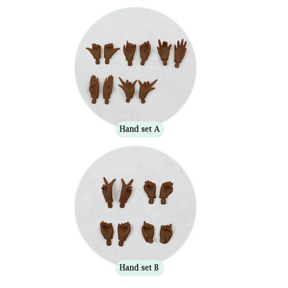 ICY DBS Blyth Hand Set for the Joint body white ,flesh,tan,black,super black skin 1/6 BJD