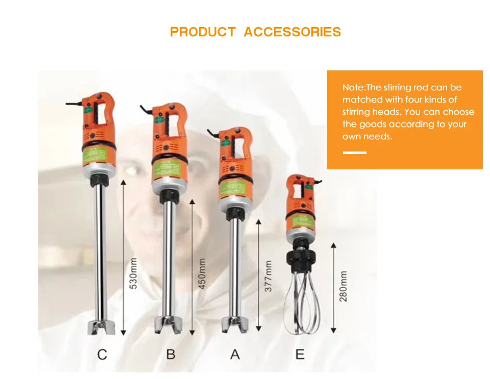 XEOLEO Commercial Hand blender 1000W Heavy duty Stick bar Immersion Blender Stirrer machine Mashing machine for Soup smoothie