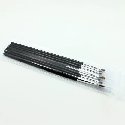 7Pcs/Set Nail Art Design Brush Acrylic Nail Art Brush Kit Set UV Gel Brush Nail Art Tool