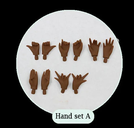 ICY DBS Blyth Hand Set for the Joint body white ,flesh,tan,black,super black skin 1/6 BJD
