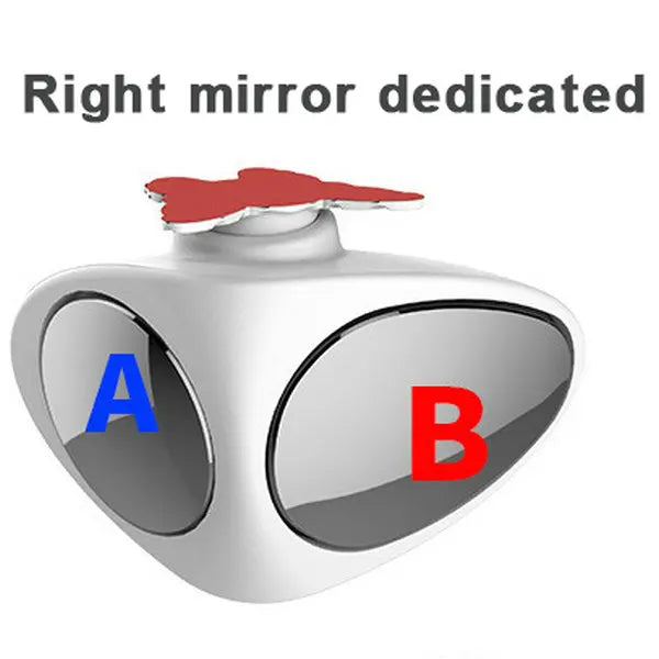 360 Degree Rotatable 2 Side Car Blind Spot Convex Mirror Automibile Exterior Rear View Parking Mirror Safety Accessories