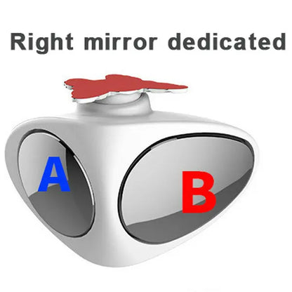 360 Degree Rotatable 2 Side Car Blind Spot Convex Mirror Automibile Exterior Rear View Parking Mirror Safety Accessories