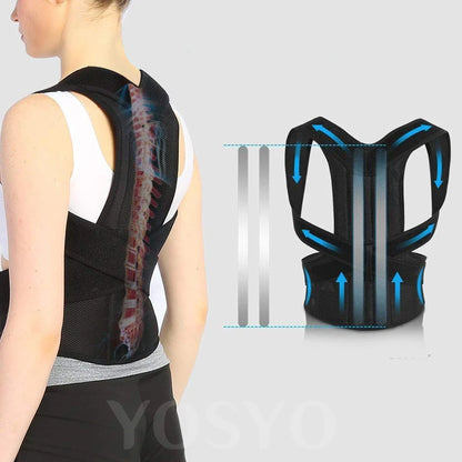 Posture Corrector for Men and Women Back Posture Brace Clavicle Support Stop Slouching and Hunching Adjustable Back Trainer