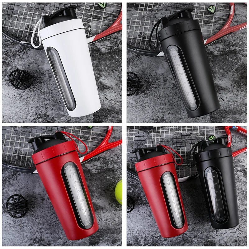 28OZ Whey Protein Powder Sports Shaker Bottle For Water Bottle Gym Nutrition Blender Cup Stainless Steel Extreme Sport Space Cup
