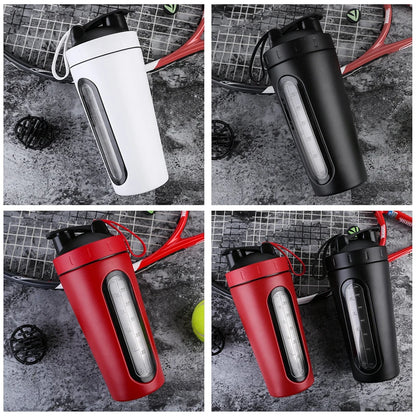28OZ Whey Protein Powder Sports Shaker Bottle For Water Bottle Gym Nutrition Blender Cup Stainless Steel Extreme Sport Space Cup